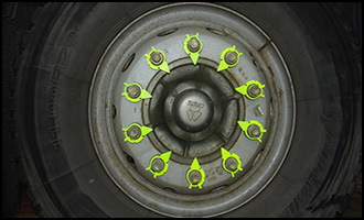 adjustable wheel nut indicator